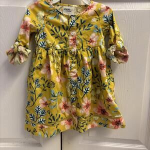 Genuine Kids (Size 2T) from Oshkosh Girl’s Mustard Yellow Floral Dress